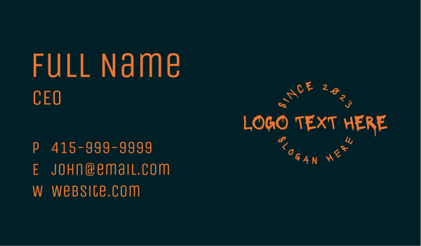 Graffiti Freestyle Wordmark Business Card Design Image Preview