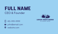 Blue Car Wash Cleaning Business Card Image Preview