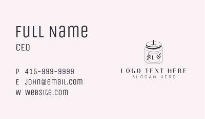 Scented Candle Spa Business Card Image Preview