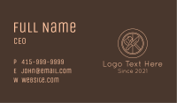 Axe & Knife Camping Badge Business Card Image Preview