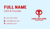 Red Exclamation Point  Business Card Image Preview