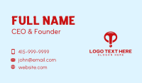 Red Exclamation Point  Business Card Preview