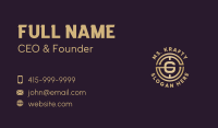 Golden Crypto Letter G Business Card Image Preview