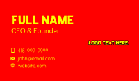 Chinese Restaurant Business Card Image Preview