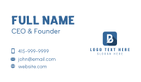 Business Marketing Letter B Business Card Design