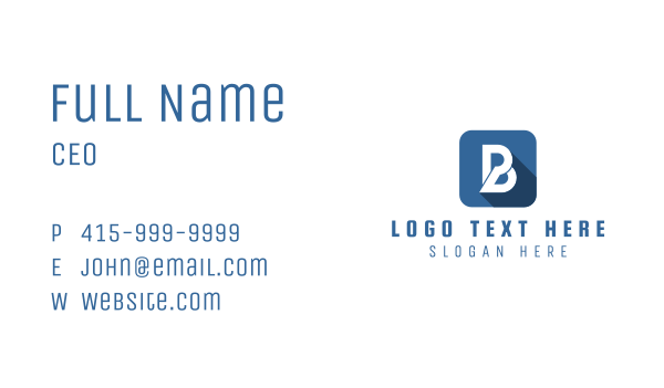 Business Marketing Letter B Business Card Design Image Preview