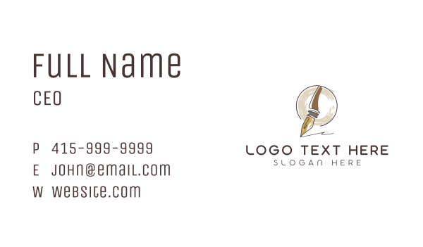 Calligraphy Signature Pen Business Card Design Image Preview