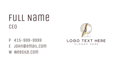 Calligraphy Signature Pen Business Card Image Preview