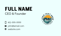 Ocean Cruise Ship Business Card Design