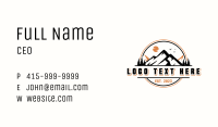 Mountain Peak Hiking Business Card Image Preview