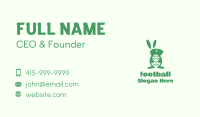Green Easter Bunny Business Card Image Preview
