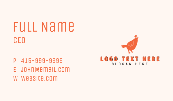 Chicken Poultry Farm Business Card Design Image Preview