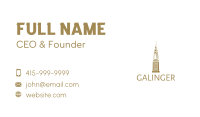 Golden Chrysler Building Business Card Image Preview