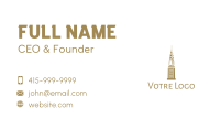 Golden Chrysler Building Business Card Image Preview