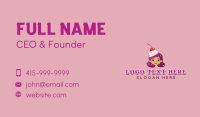 Cherry Sundae Girl Business Card Image Preview