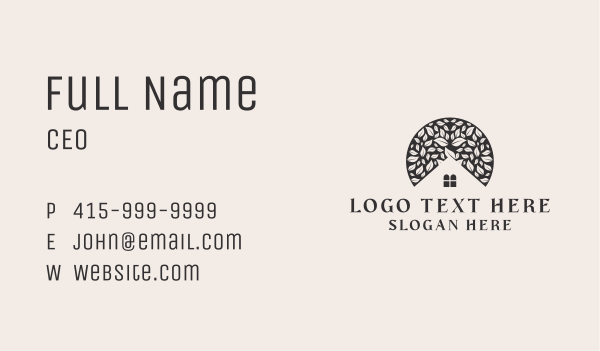 Leaf Garden Landscaping  Business Card Design Image Preview