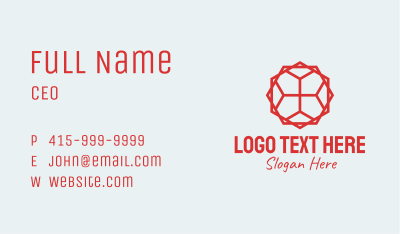 Geometric Tile Pattern Business Card Image Preview