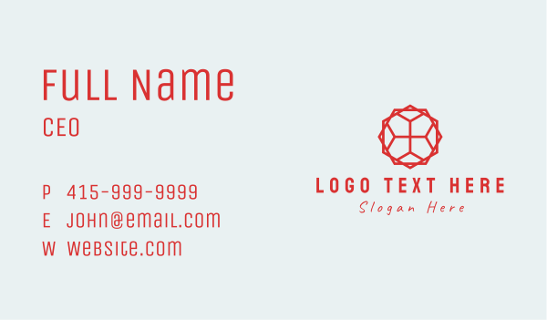 Geometric Tile Pattern Business Card Design Image Preview