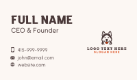 Husky Pet Dog Business Card Image Preview