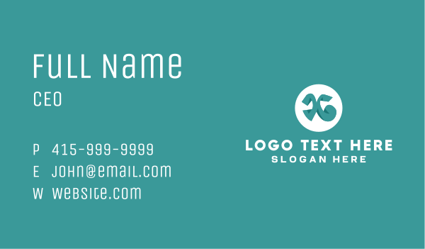 Teal Letter X Business Card Design Image Preview