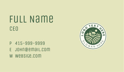 Agriculture Farm Tractor Business Card Image Preview