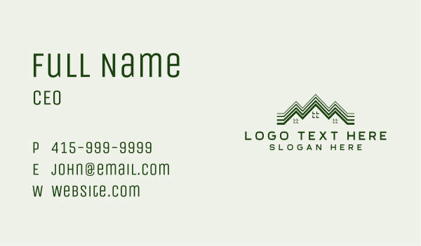 Roof Maintenance Builder Business Card Design Image Preview