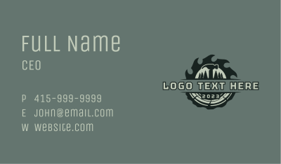 Lumberjack Hammer Woods Business Card Image Preview