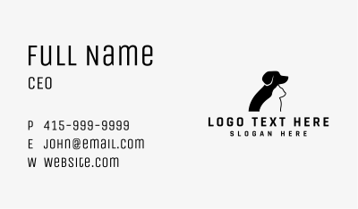 Dog Cat Vet Business Card Image Preview