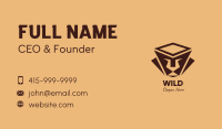 Brown Ethnic Lion Business Card Image Preview