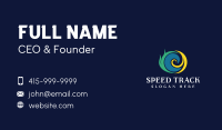 Beach Spiral Wave Business Card Image Preview