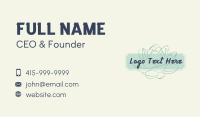 Floral Banner Wordmark Business Card Image Preview
