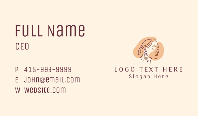 Elegant Beautiful Lady  Business Card Image Preview