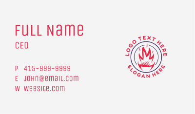 BBQ Flame Grill Business Card Image Preview