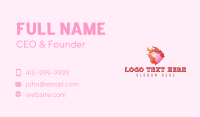 Flame Heart Beauty Business Card Image Preview