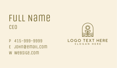 Eco Sunflower Farm Business Card Image Preview