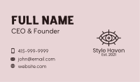 Mystical Tarot Eye  Business Card Design