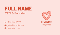Heart Couple Hands Business Card Image Preview