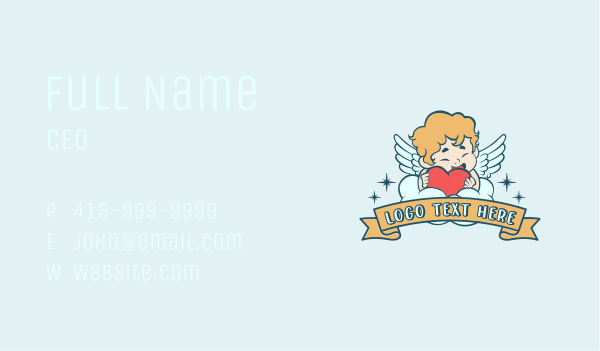 Love Cherub Angel Business Card Design Image Preview