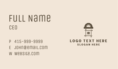 House Repair Carpentry Business Card Image Preview
