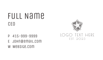 Sheriff Badge Letter  Business Card Image Preview