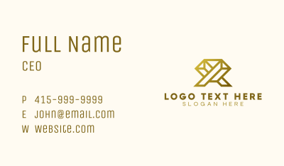 Gold Diamond Luxury Business Card Image Preview
