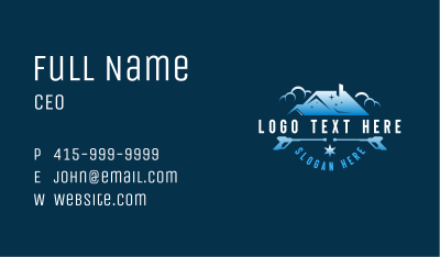 Pressure Washing Maintenance Business Card Image Preview