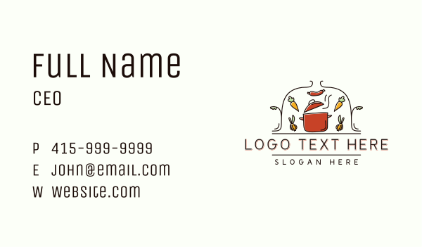 Restaurant Cooking Pot Business Card Design Image Preview