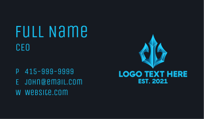 Neptune Trident Gaming Business Card