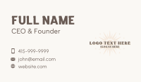 Enchanted Sun Star Business Card Design