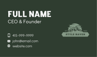 Hipster Mountain Sunset Business Card Image Preview