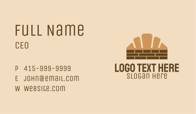 Croissant Wall Business Card Image Preview