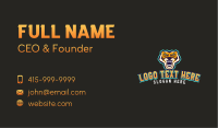 Tiger Sports Mascot Business Card Design