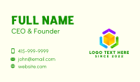 3D Cube Technology Business Card Design