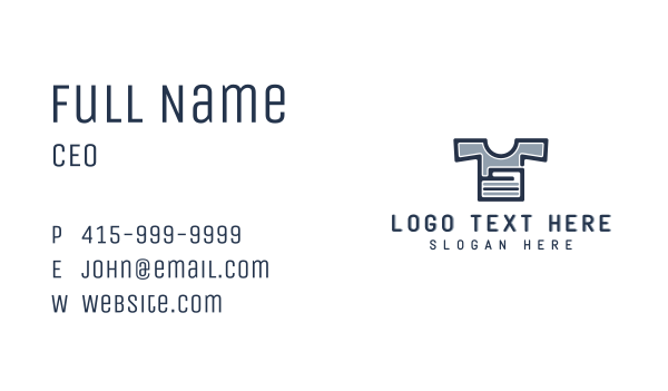 Shirt Clothing Laundromat Business Card Design Image Preview